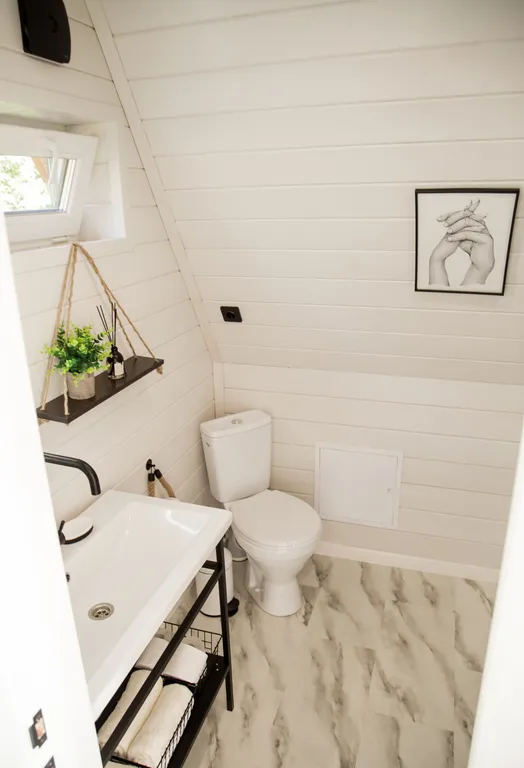 Коттедж Домик A frame с потрясающим видом на Казанку (white) — Казань