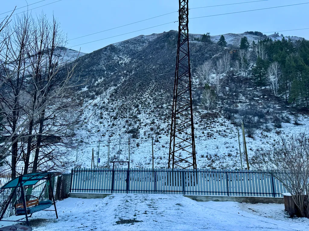 А-фрейм с видом на гору