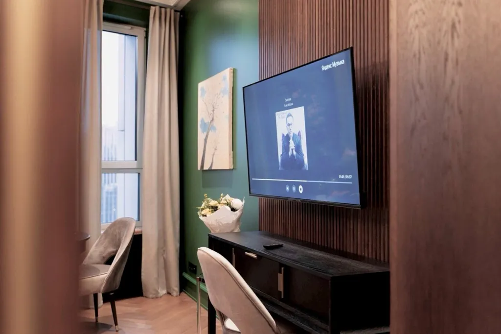 Квартира Квартира Green Retreat с видом на Москва-реку у метро Шелепиха — Москва
