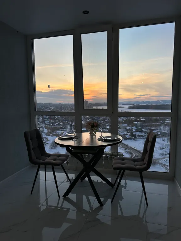 Квартира на 18 этаже с видом на Волгу