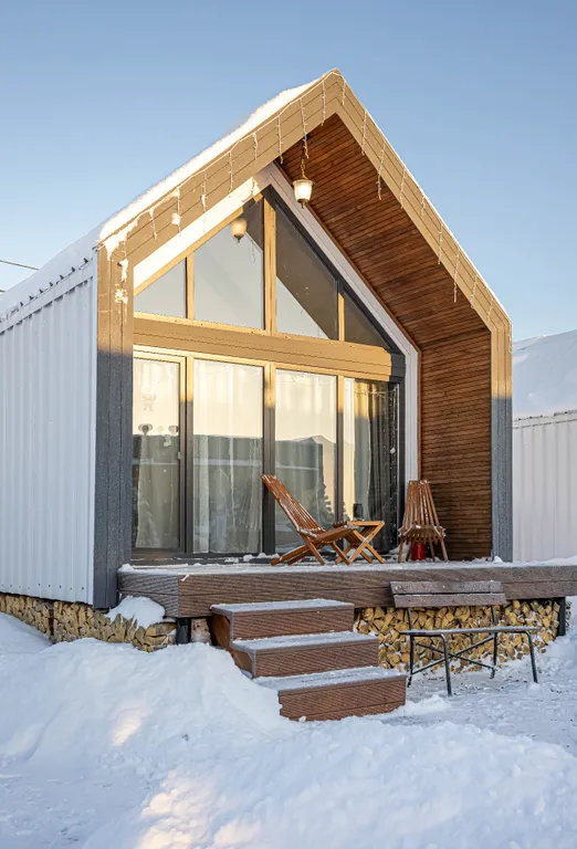 Коттедж Современный загородный дом в стиле барнхаус — Иннолово