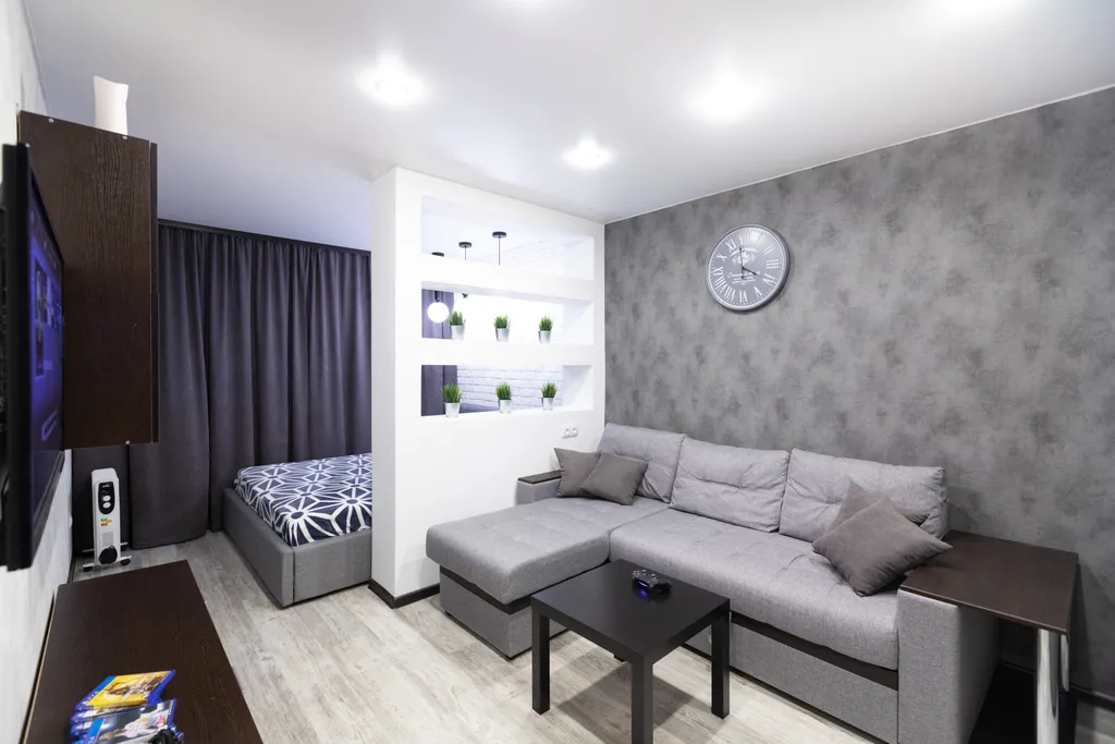 1-комнатная квартира, рядом склон