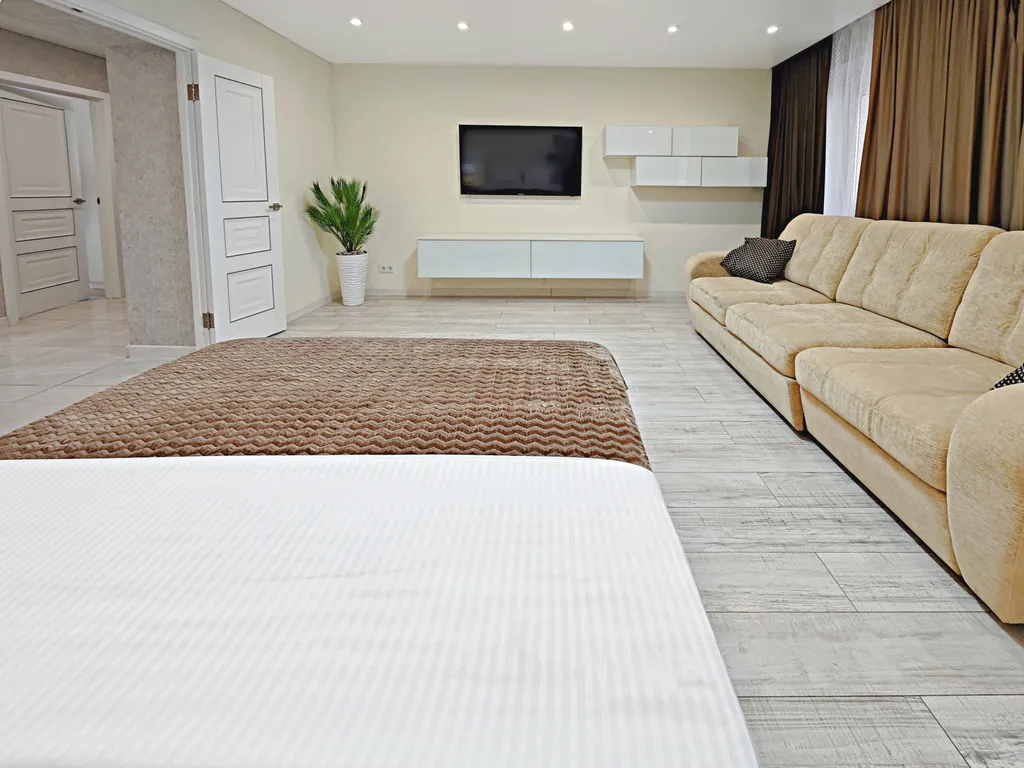 Квартира Сoврeмeннaя дизайнерская двухкомнатная квартира с прекрасным видом — Самара