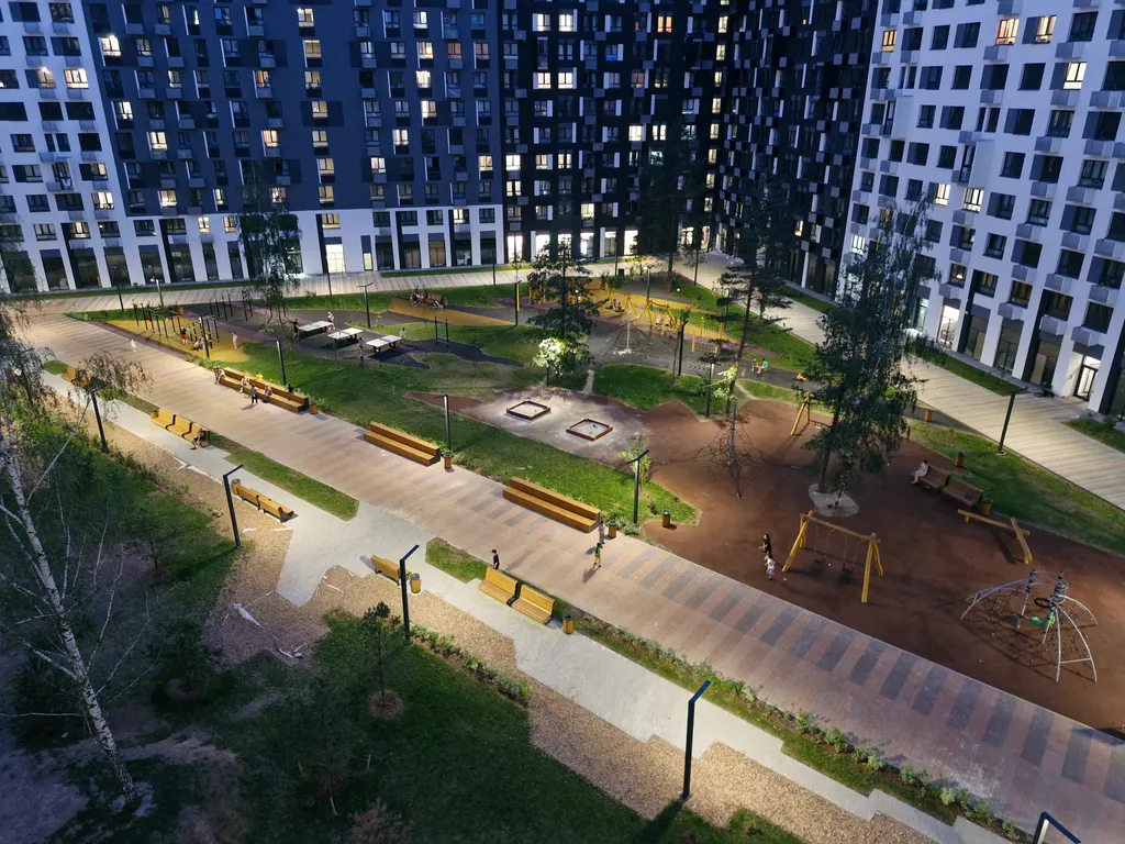 Красивая квартира с гостиной и спальней рядом с Мытищи парк