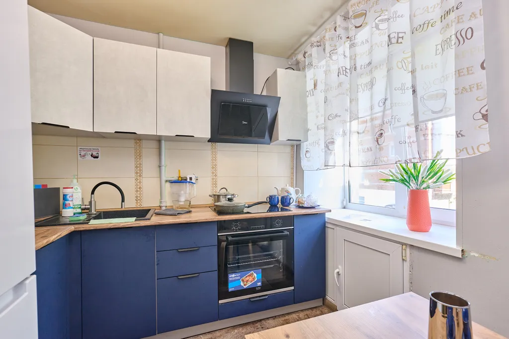 Однокомнатная квартира с балконом вместительность на 4 человека