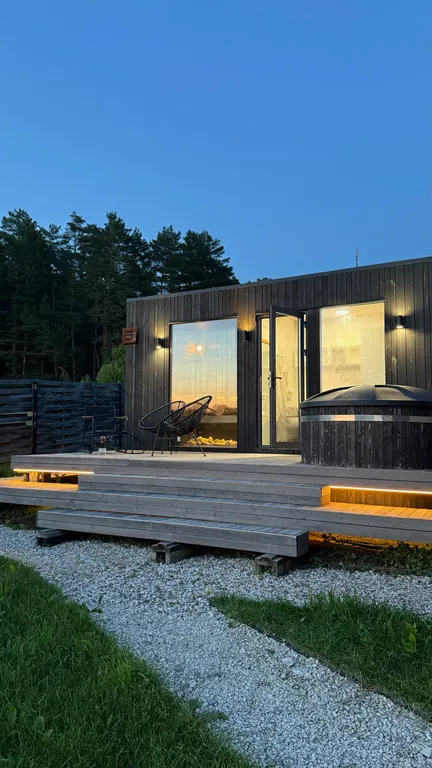 Коттедж Эксклюзивный дом с видом на шикарные закаты с сауной и купелью — Семеновское