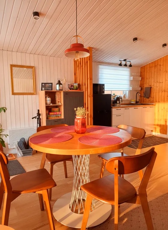 Уединённый домик с баней и горячей купелью под открытым небом