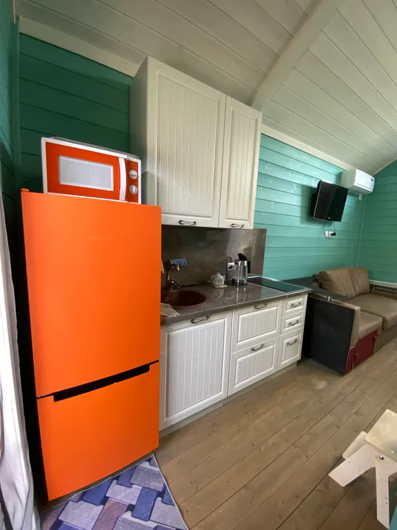 Экодом "Бирюза" с камином