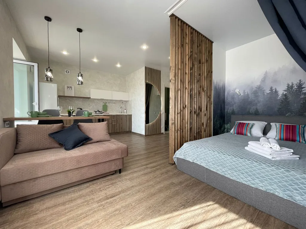 Квартира Уютные апартаменты-студия в центре Барнаула — аренда посуточно в Барнаул