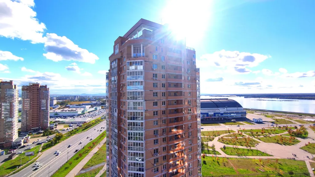 Апартаменты Изумруд с видом на Амур в 5 минутах от Ерофей Арена