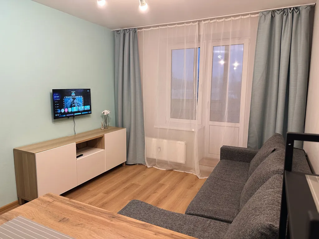 Квартира Квартира Уютная студия в ЖК Живи в Курортном — Песочный