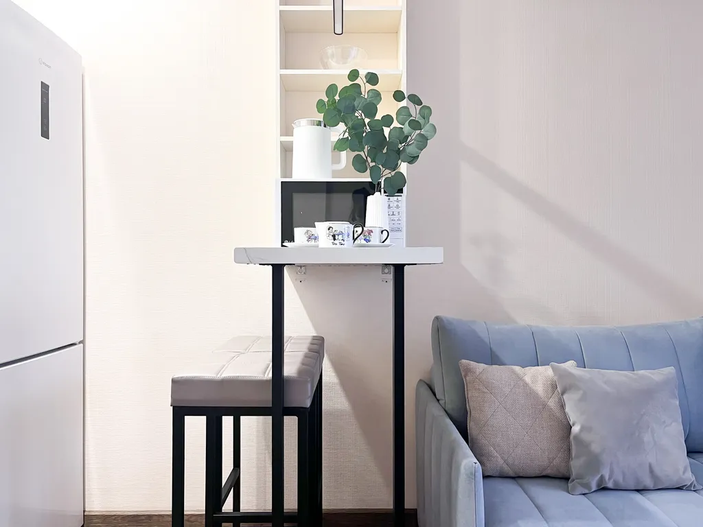 Очень уютная и светлая студия для двоих с лоджией