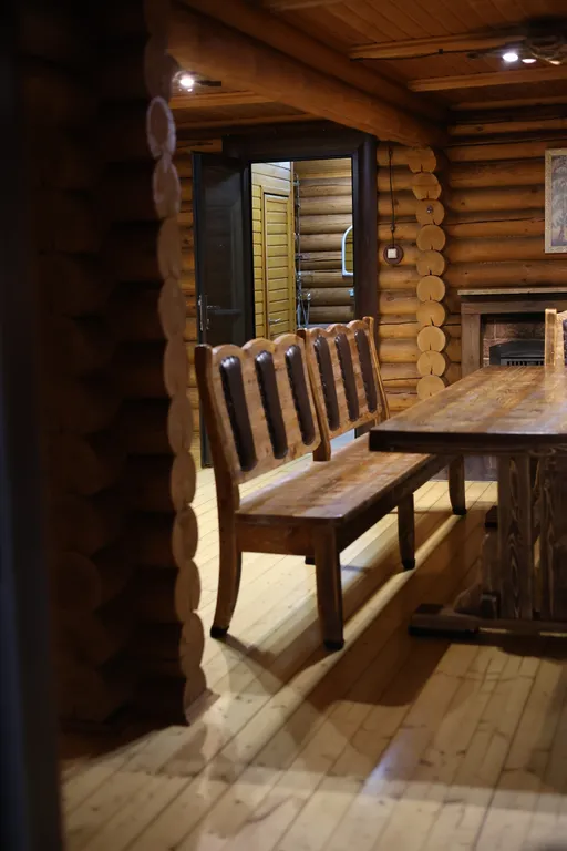 Коттедж с двумя спальнями, русской баней и теплым бассейном