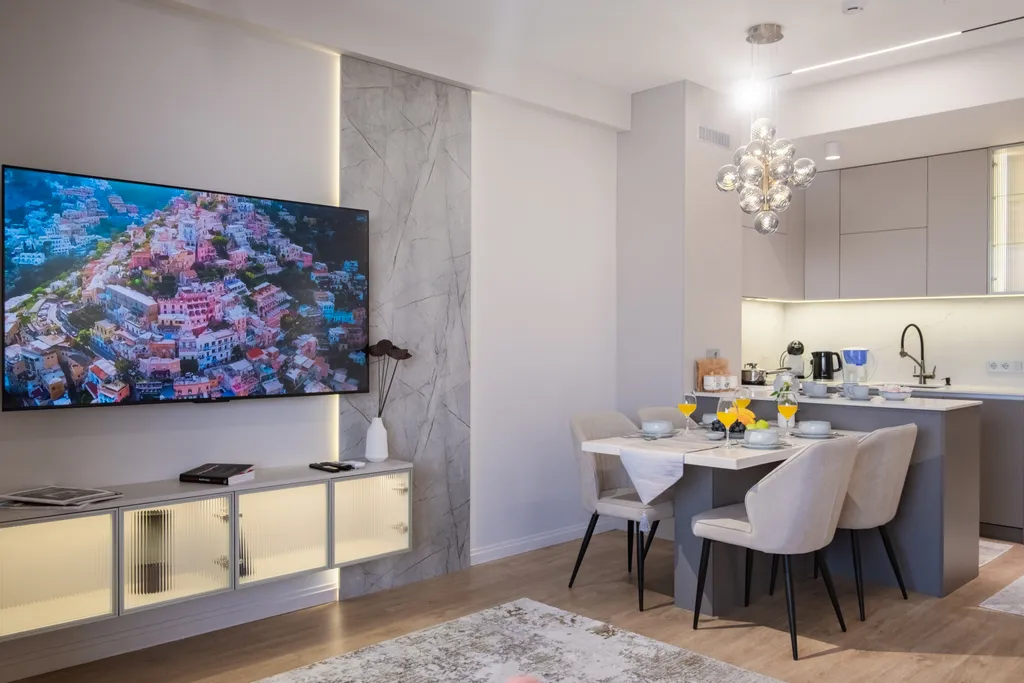 Стильные апартаменты с шикарным видом на город