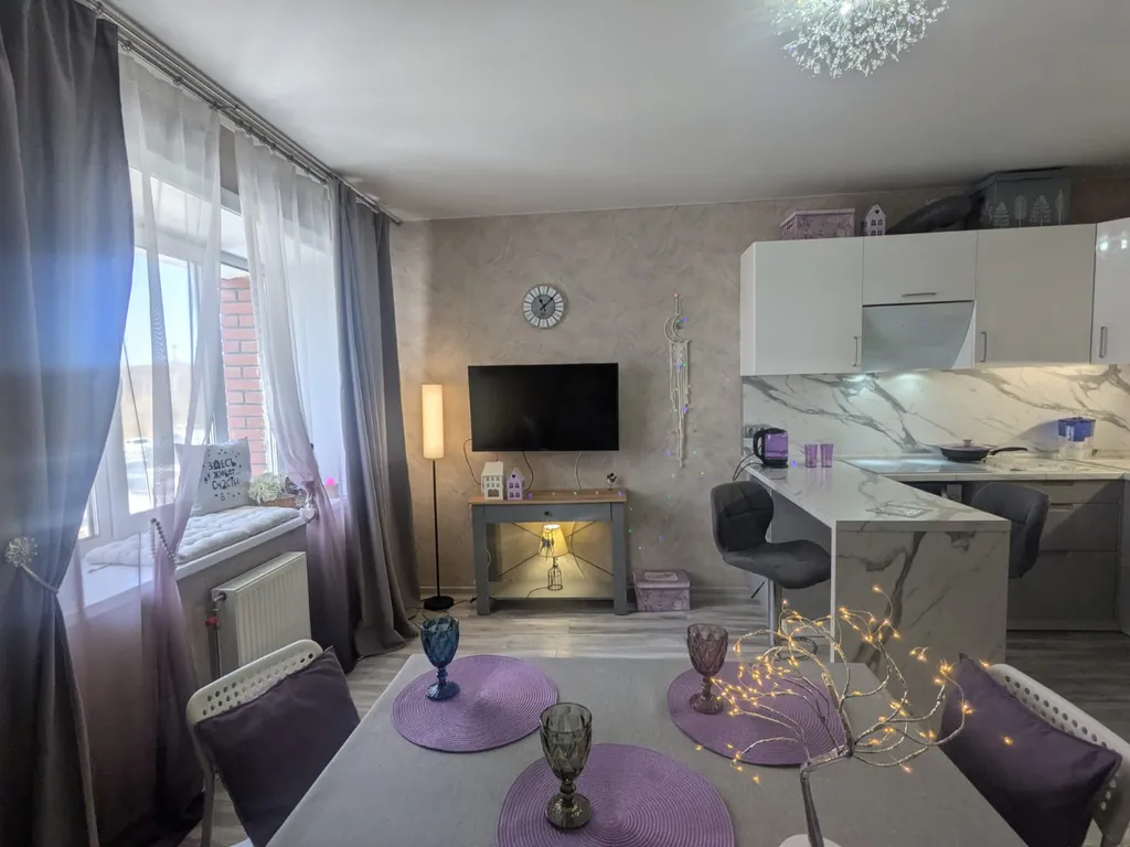 Уютная просторная квартира с большой кухней-гостиной