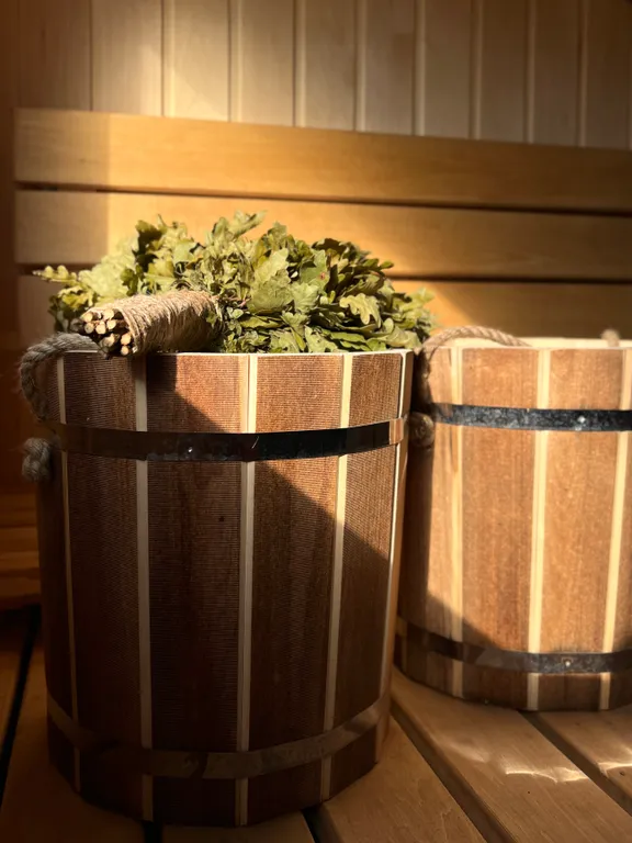 Панорамный дом с баней на дровах и чаном в окружении ёлок