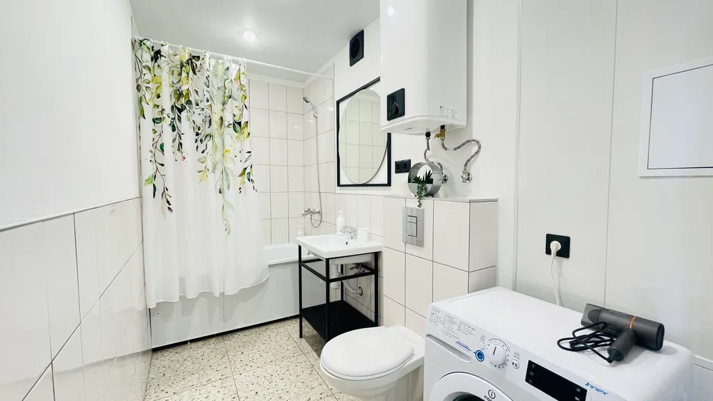 Центр зелёной рощи напротив колеса обозрения