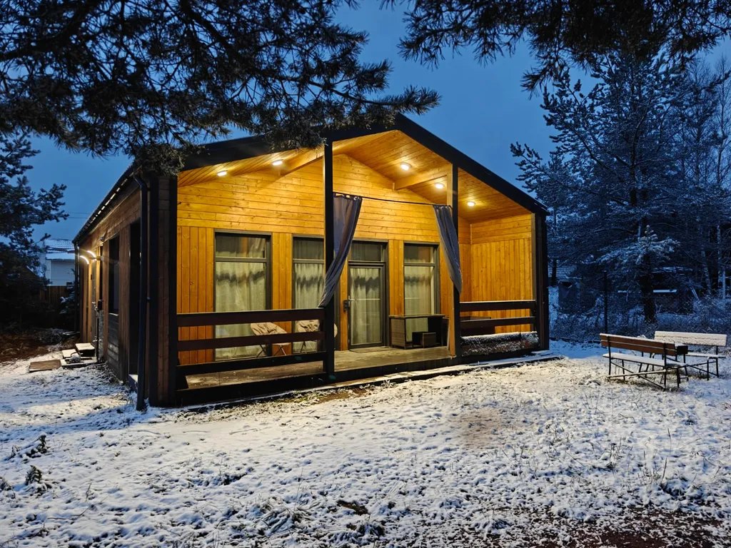 Уютный барнхаус с видом на лес