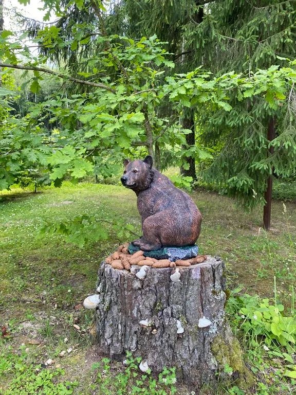 Уютный домик в лесу у пруда