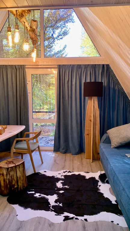 Коттедж Дом А-фрейм в живописном лесу — Архыз