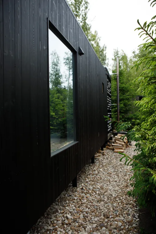 Стильный дом с ванной, горячим чаном и сауной