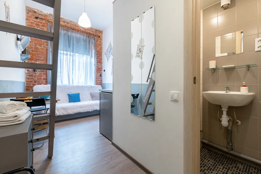 Квартира Квартира Уютная двухуровневая студия в центре СПб, напротив Московского вокзала — Санкт-Петербург