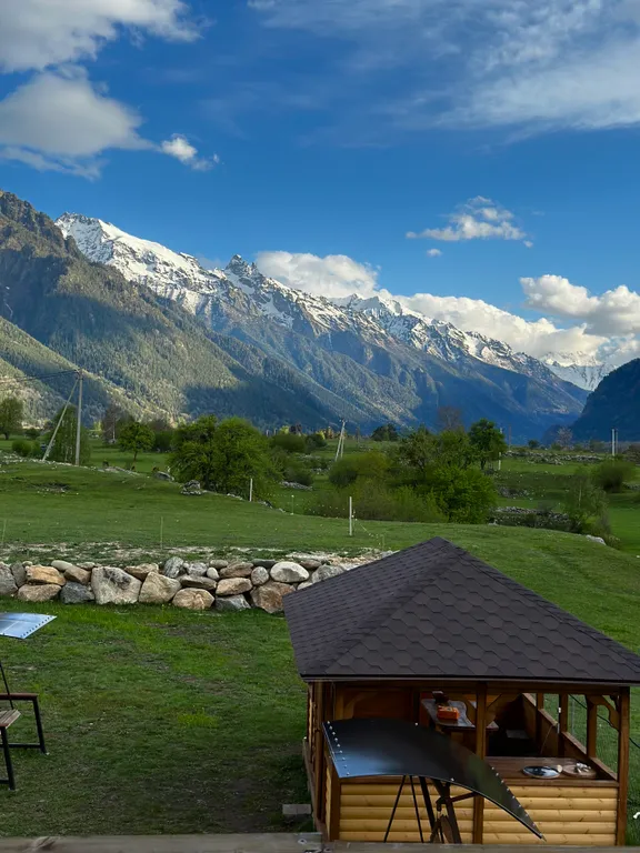 Барнхаус с шикарным видом на горы