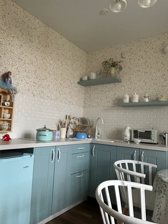 Уютная однокомнатная квартира в новом доме в стиле прованс