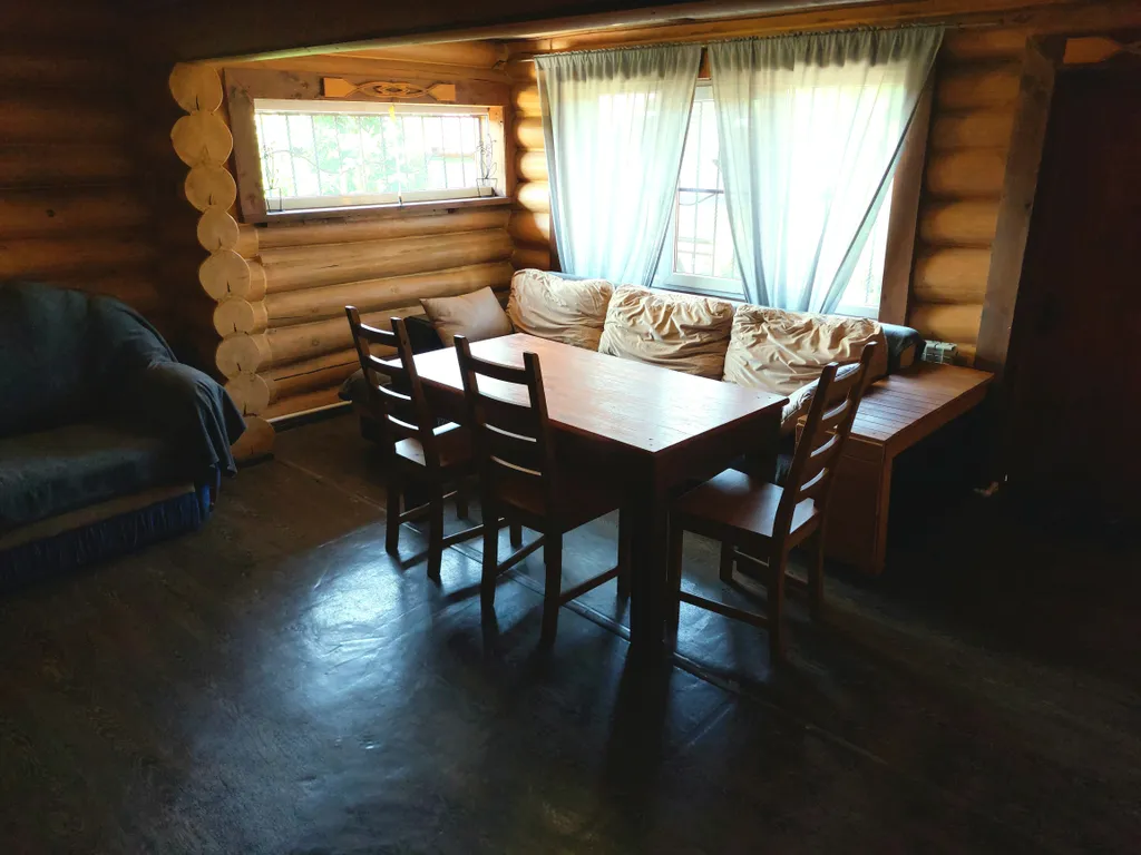 Коттедж из сруба с баней на дровах