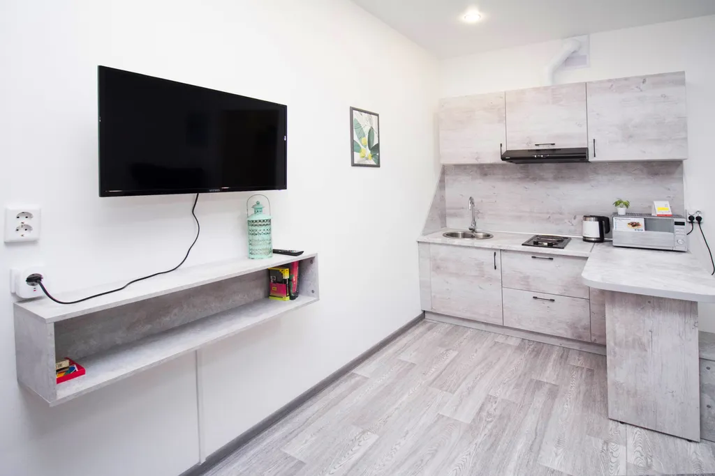 Уютная студия с видом на набережную