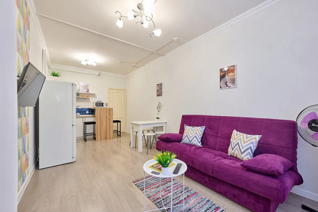 Евродвушка с балконом на 19 этаже вместительность на 6 человек