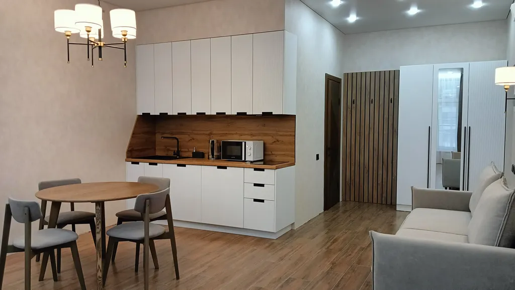 Просторная красивая студия 48м2 с шикарным видом, 400м от подьемника