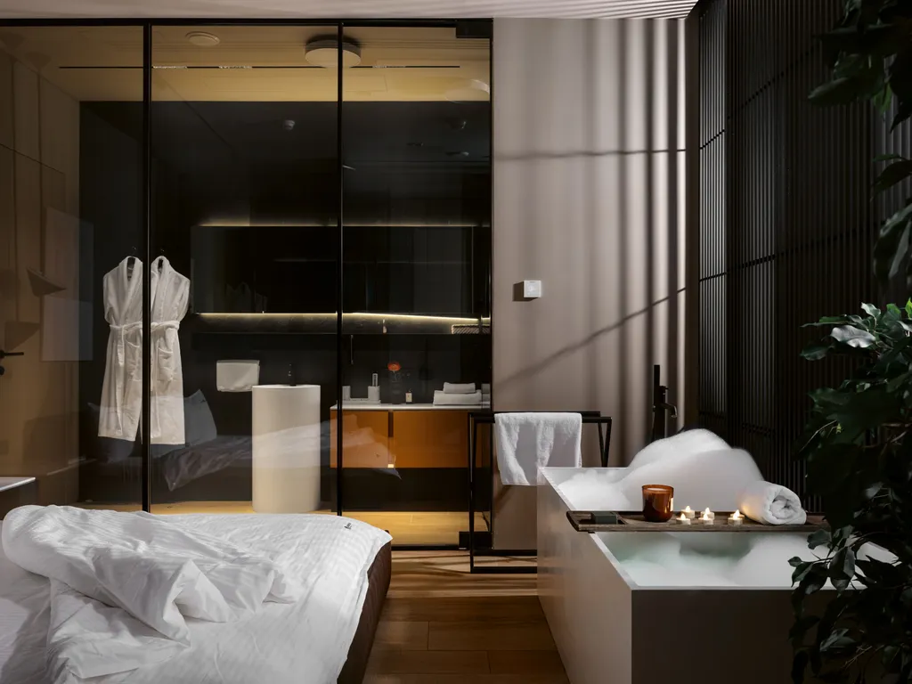 Самый стильный апартамент на 79 этаже с караоке! 20 тыс песен