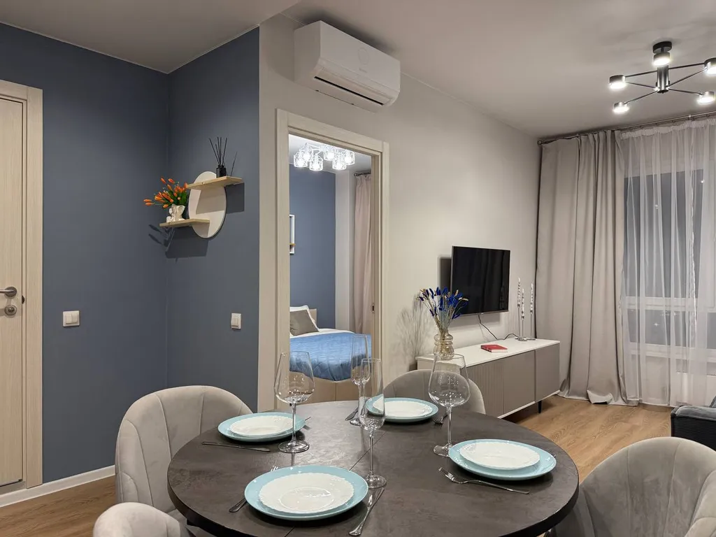 Уютная евродвухкомнатная квартира недалеко от аэропорта Внуково