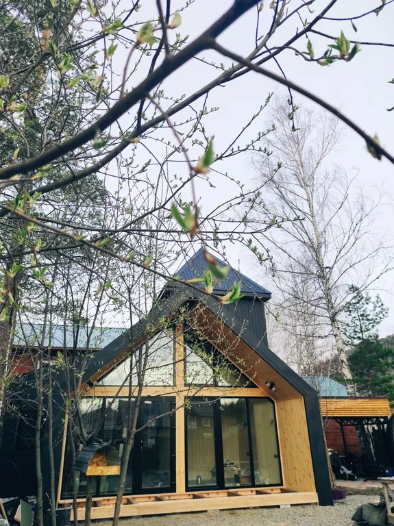 Биг-Лодж с панорамными окнами на Алтае