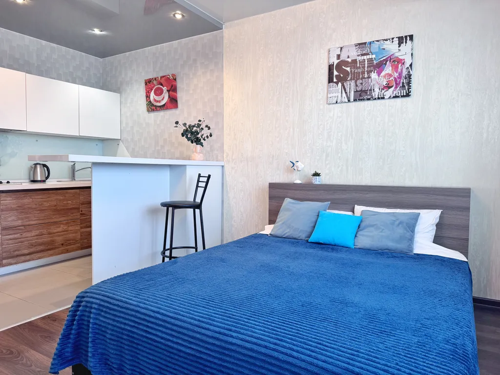 Стильная 1-комнатная квартира-студия в шаговой доступности от ЖД вокзала