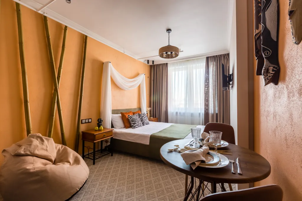 Апартаменты Кварт-Отель студия с сауной и джакузи сафари