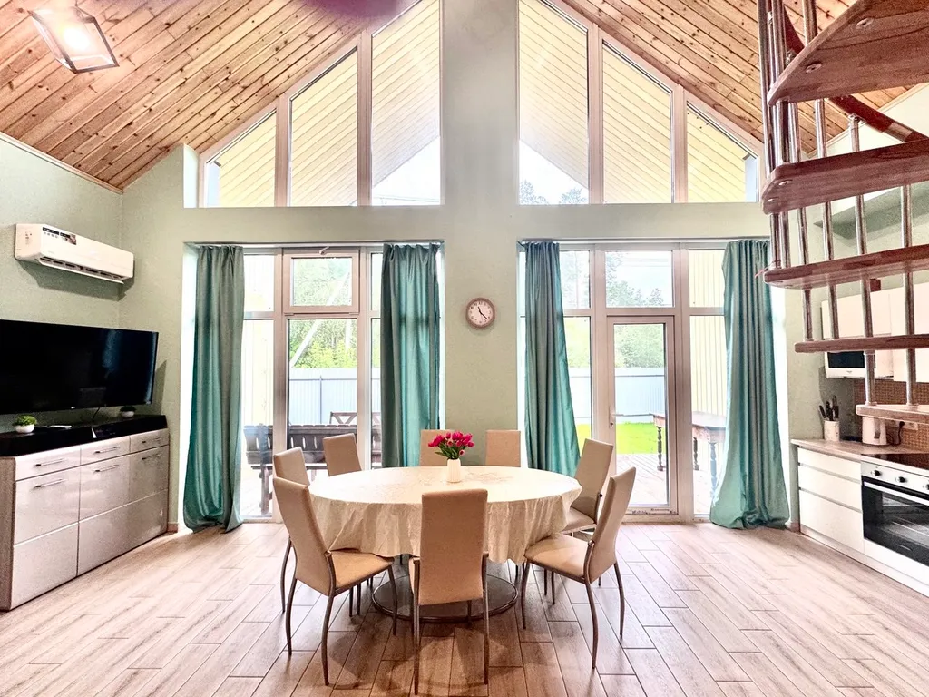 Дом Барнхаус Тихая сосна с баней и бассейном