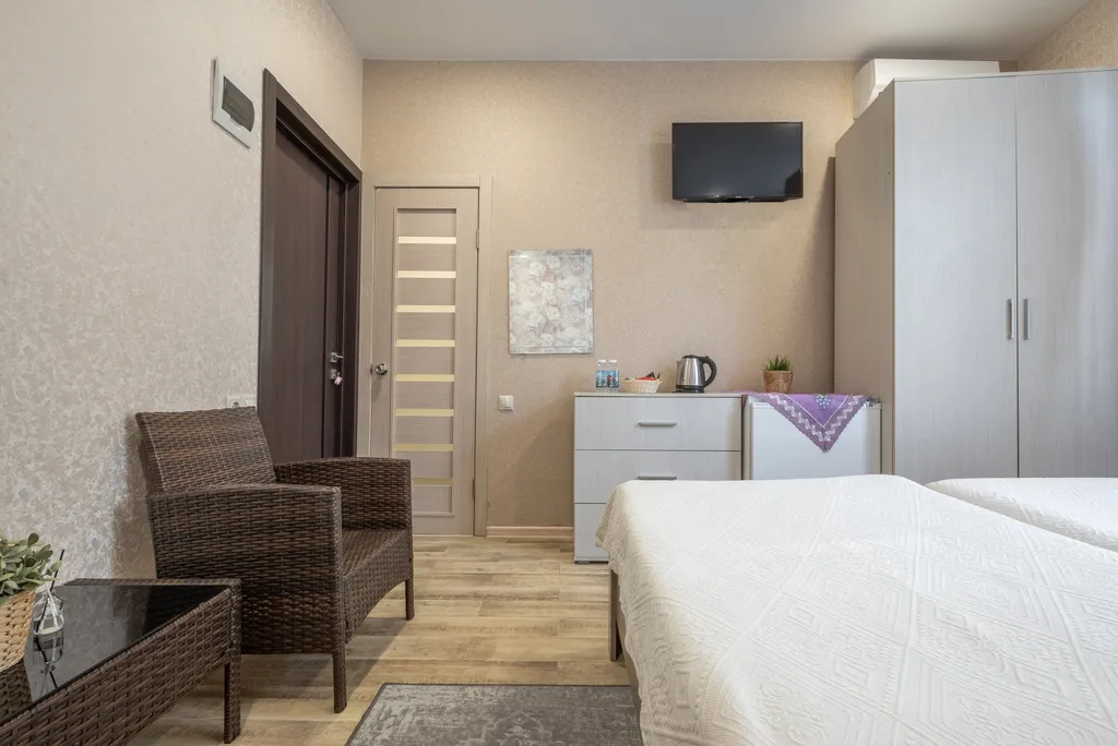 Небольшой апартамент у Дендрария и Цирка с раздельными кроватями