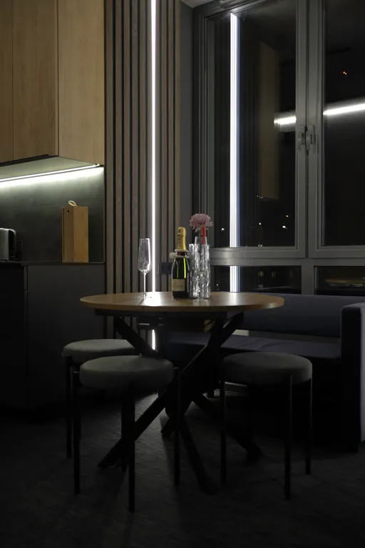 Стильная квартира с кинопроектором