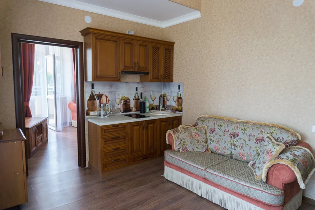 Квартира Квартира Двухкомнатный четырёхместный апартамент с кухней в отеле Либерти Флай — Адлер