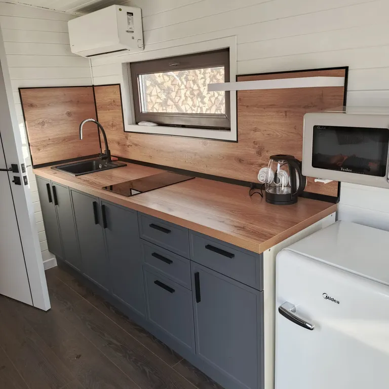 Скандинавское бунгало c финским банным чаном Асти Кэмп