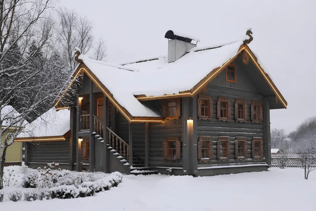 Дом ХIХ века с русской печью