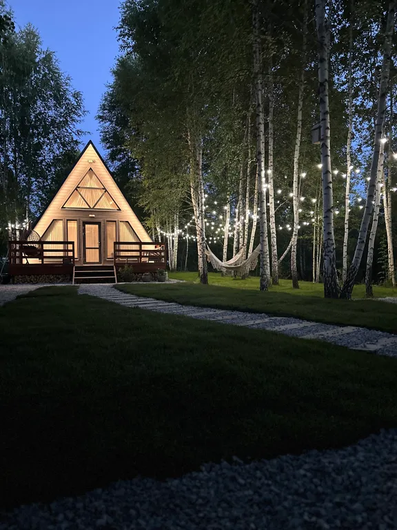 Уютный новый дом А-frame Седьмой берег