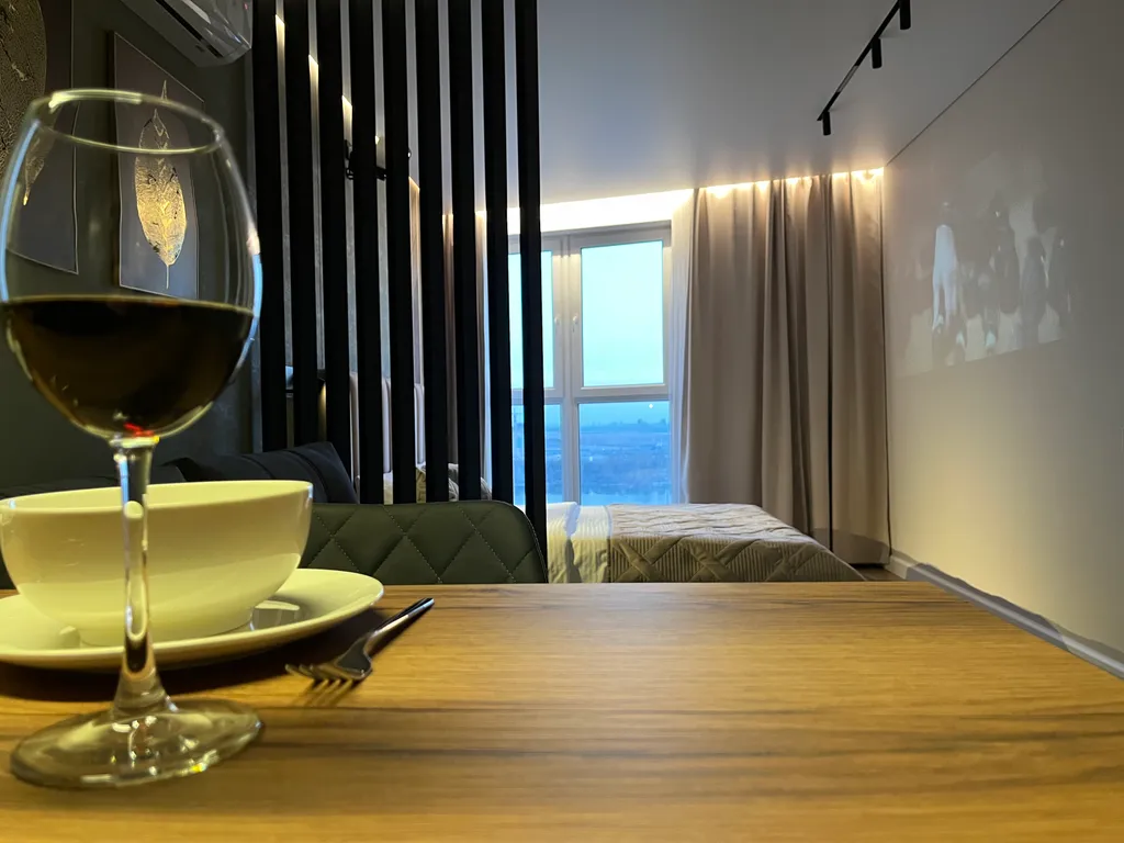 Видовые апартаменты с проектором и PS4 на 17-м этаже