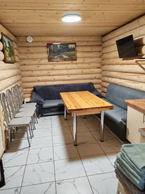 Дом 30m2 — русская баня, чан, терраса с мангальной зоной