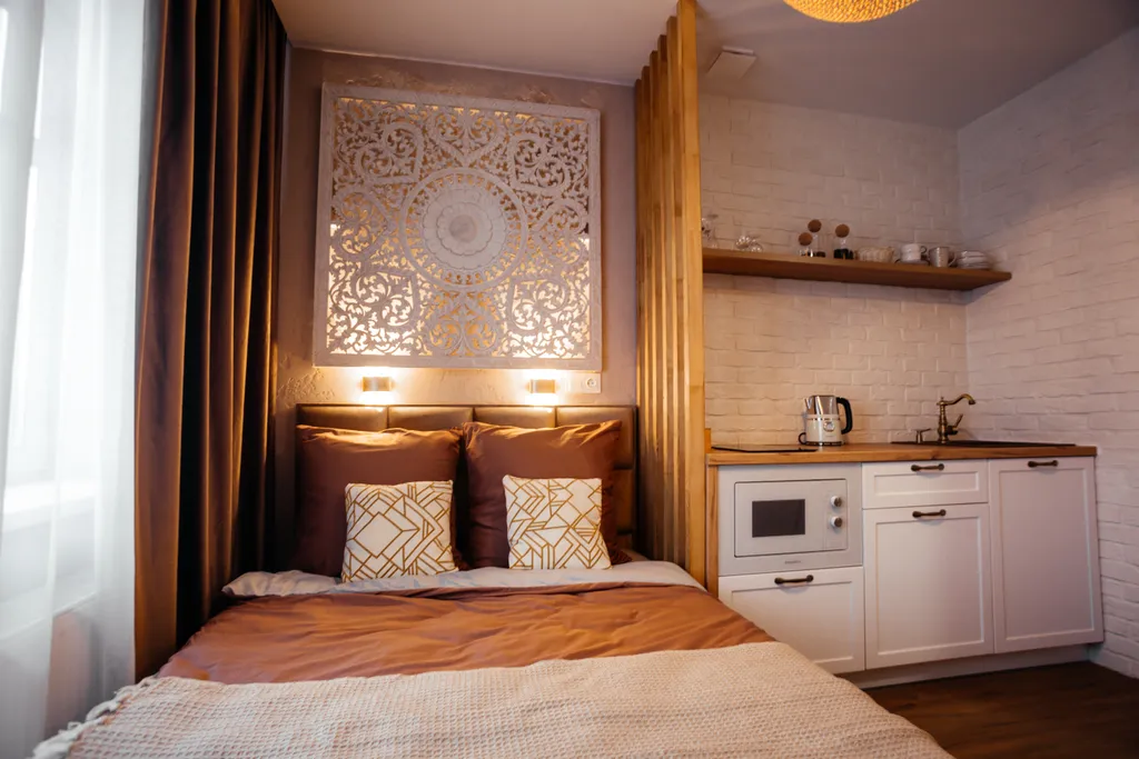 Квартира Квартира Студия с французским балконом и видом на город | GoldenRing-Apartments — Ярославль