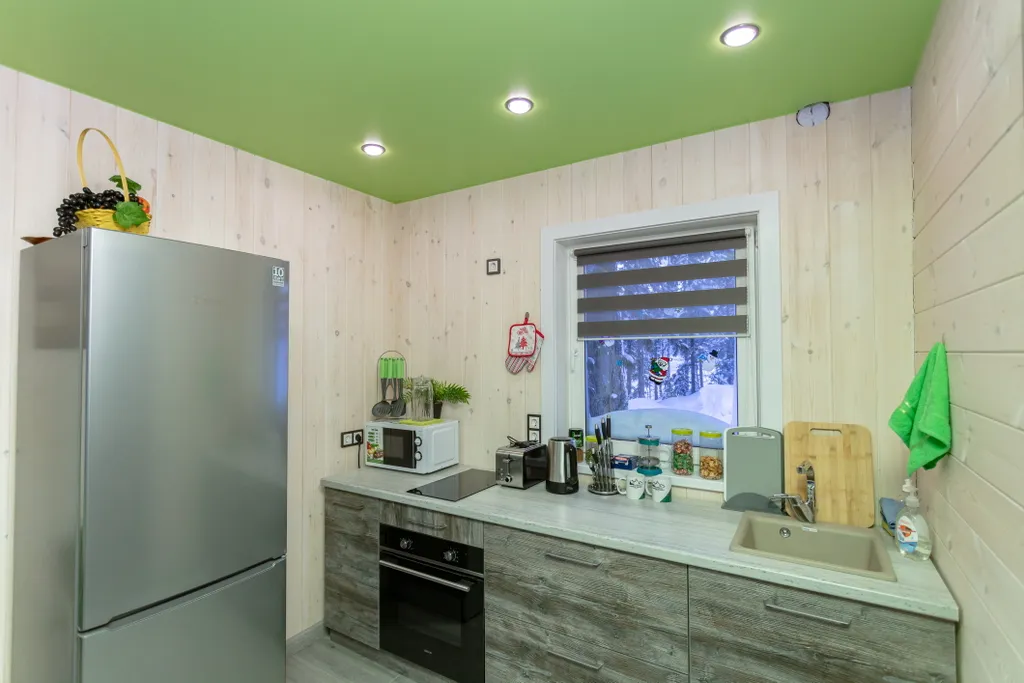 Барнхаус с панорамным видом на лес