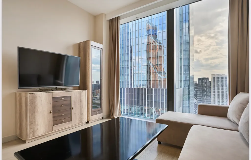 Евродвушка в neva towers 30 вид на закрытый парк