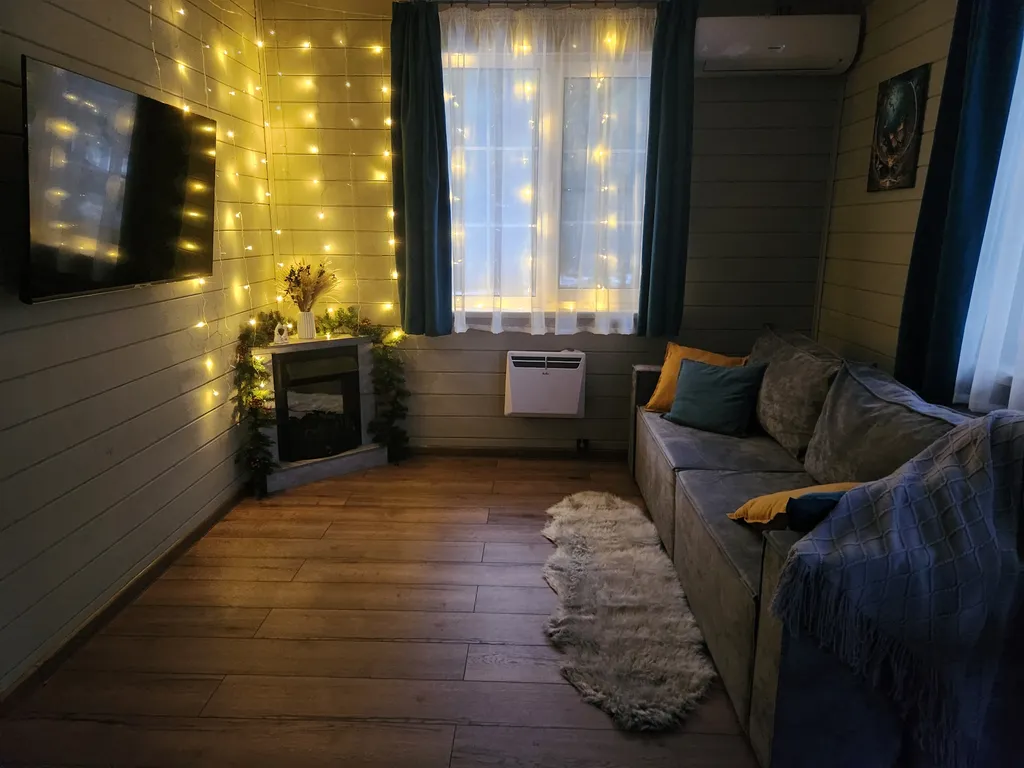 Коттедж в Forest house с сауной в лесу